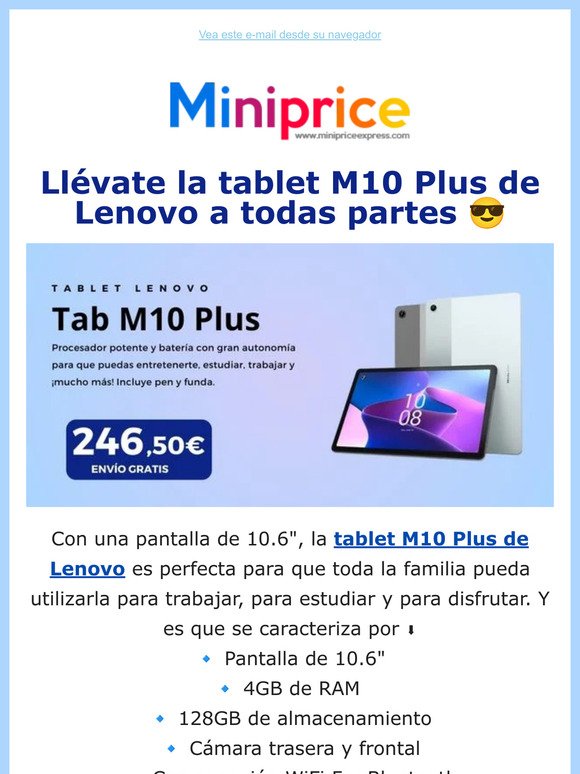 Descubre la tablet M10 Plus de Lenovo 💙