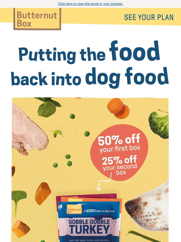 Butternut Box Does —'s food actually look like food? Ours does. Milled