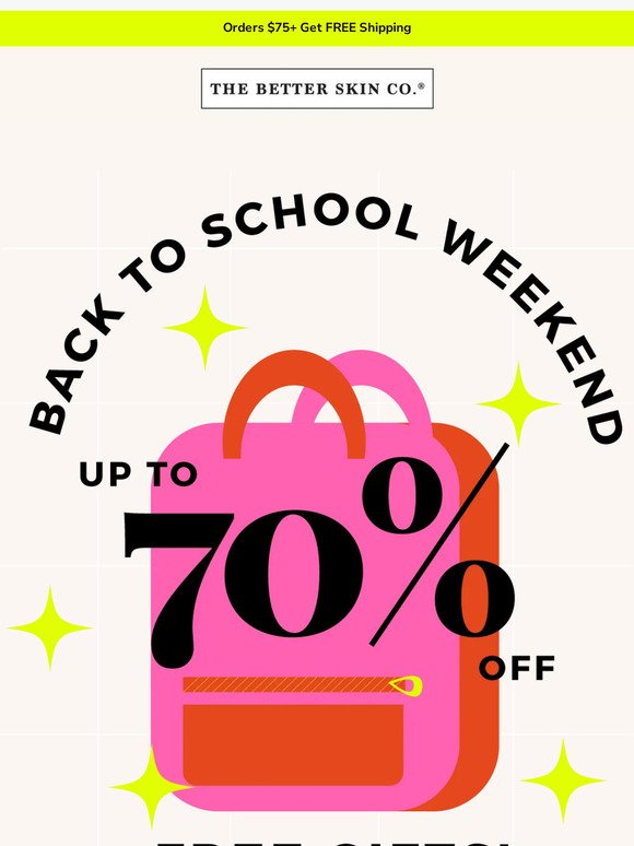 Back to School 🍎 Savings Weekend