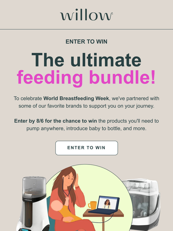 Willow Pump Enter to win the ultimate feeding bundle ! Milled