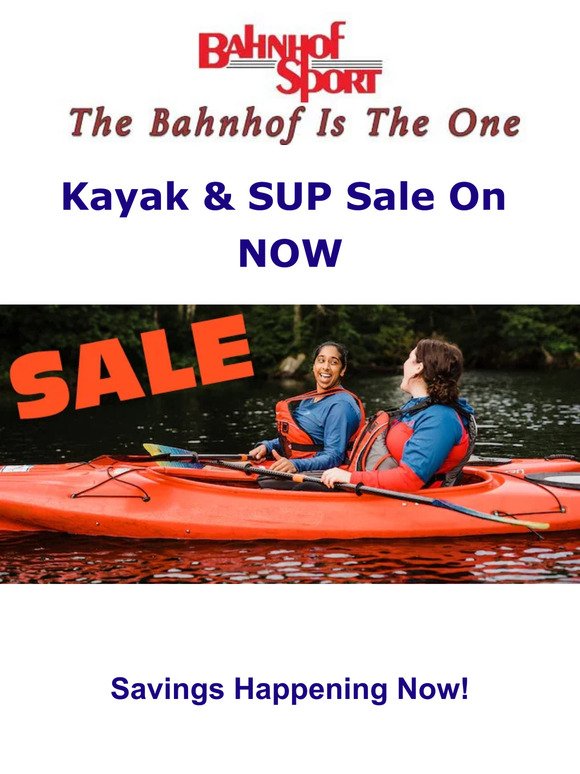 Kayak & SUP SALE on Now! We are your center for Water Skis, Kneeboards, Inflatables Pickleball and Summer Wear! Reserve Bikes, Sup’s & Kayaks Rentals