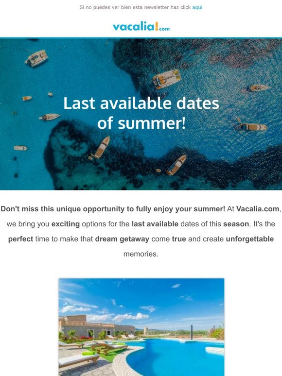 Don't miss out on this unique opportunity to fully enjoy your summer!