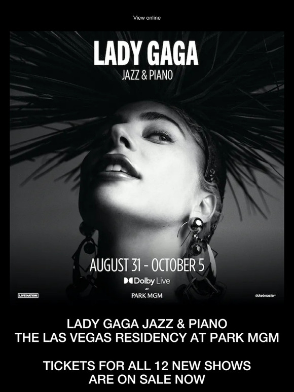 Lady Gaga Celebrates Return of Las Vegas Jazz & Piano Residency