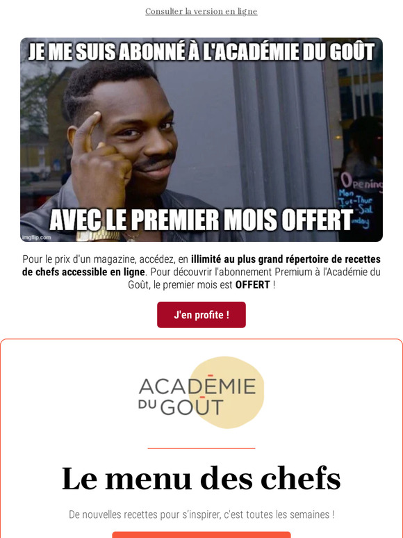 [Menu] En direct des bords de mer