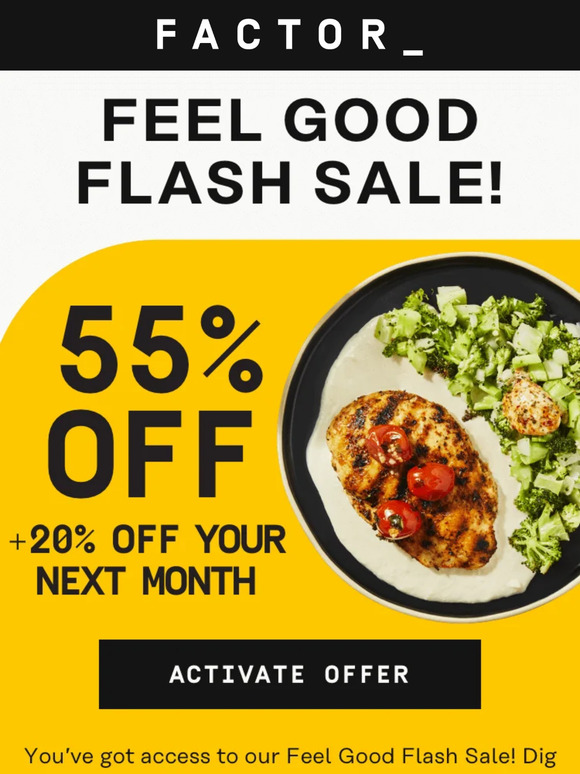 You Can Currently Get 50% Off Factor 75 Meals & Dinner Has Never Been  Easier (or More Affordable!) – SheKnows