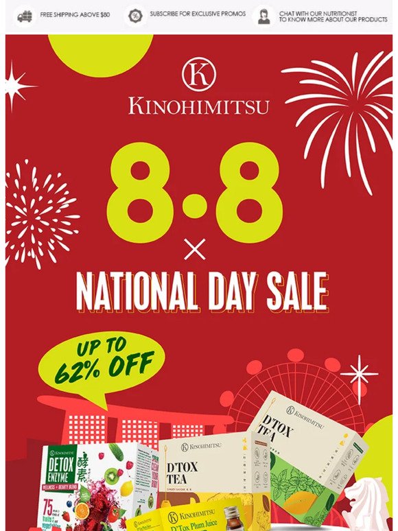 Time for 8.8 x National Day Sale! 🎉