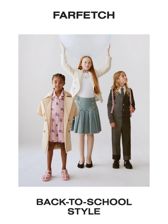 Farfetch: Back-to-school style from Burberry Kids and more | Milled