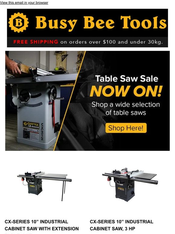 Upgrade Your Workshop: Tablesaw Sale Alert!