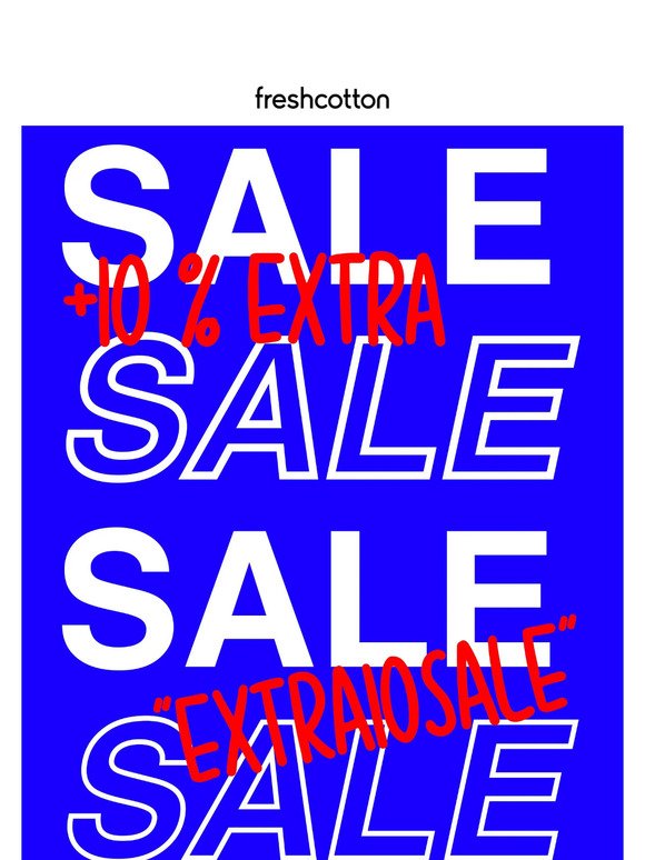 Until Sunday: 10% extra off sale! ⏰