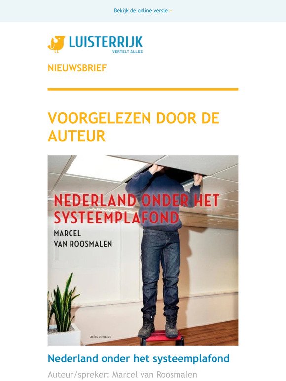 Marcel van Roosmalen leest Nederland onder het systeemplafond | 50% korting op Nadine Barroso | Thijs Launspach over Asociale media | Paolo Coelho