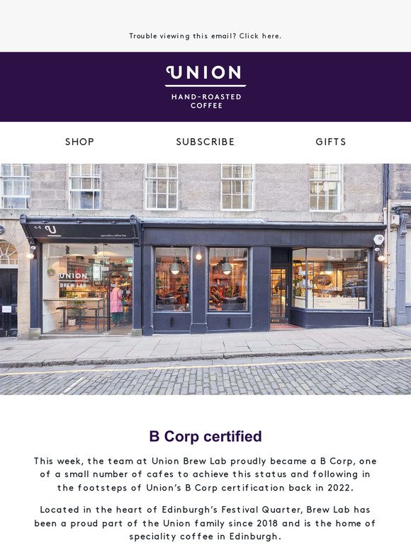 Union Brew Lab is now B Corp!