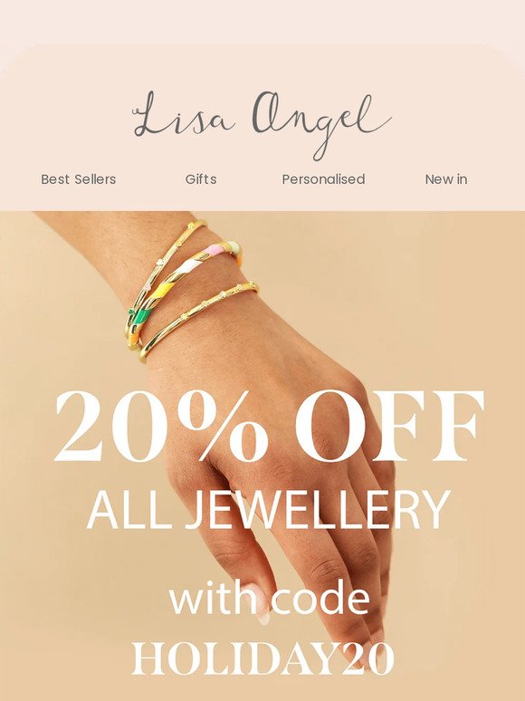 20% off ALL jewellery! ✨