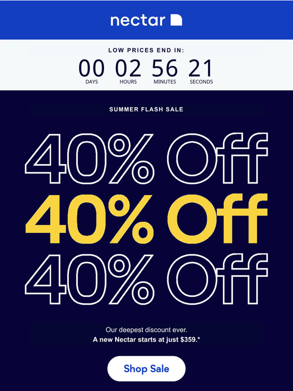 Nectar Sleep 💥Flash Sale 40 off EVERY. SINGLE. NECTAR 💥 Milled