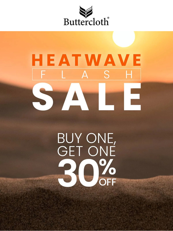 Heatwave Flash SALE: Icy Cotton® to the Rescue!