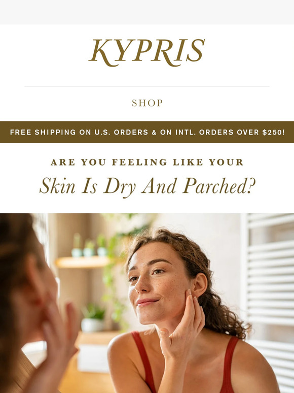 Are you feeling like your skin is dry and parched? 💦