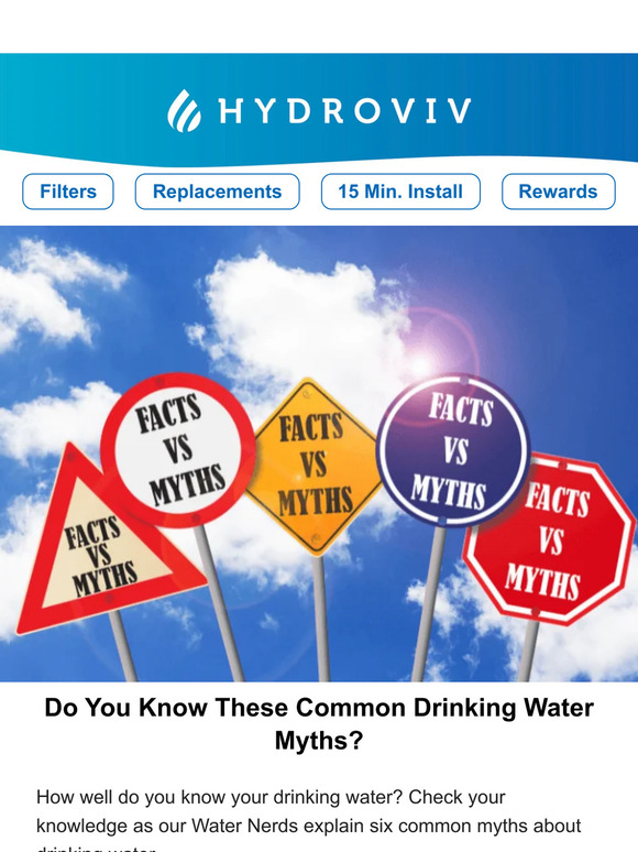 Hydroviv Debunking Water Myths What You Need to Know Milled