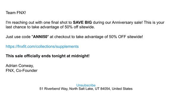 LAST CHANCE FOR 50% OFF! [For Reals This Time]