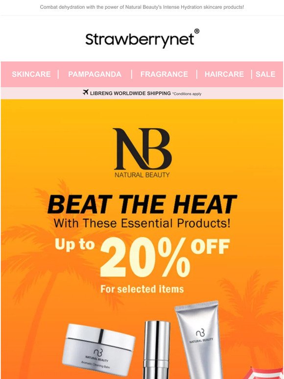 BEAT THE HEAT WITH THESE ESSENTIAL PRODUCTS! Up to 20% off✨