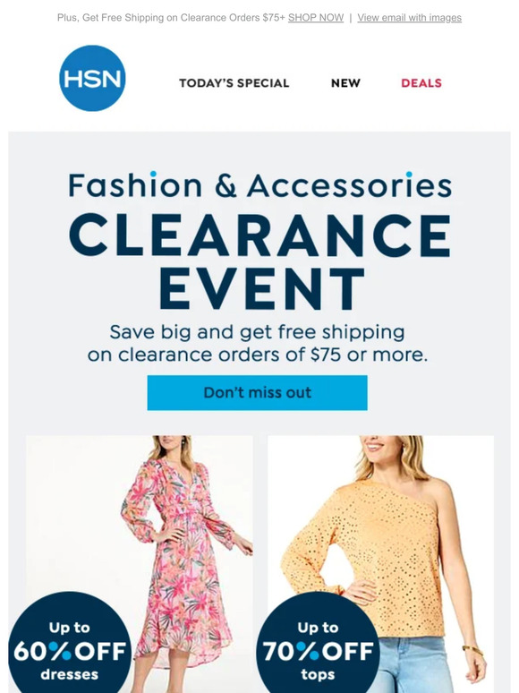HSN Email Newsletters Shop Sales, Discounts, and Coupon Codes