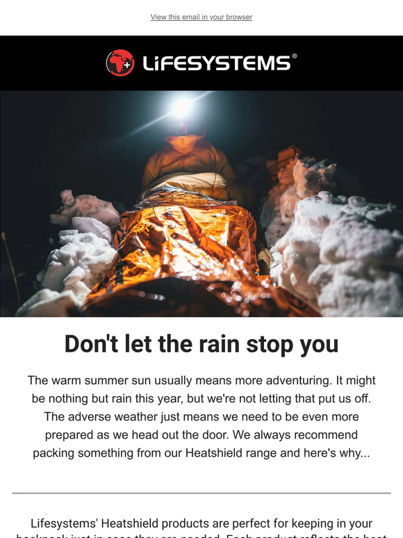 Don't let the rain stop you