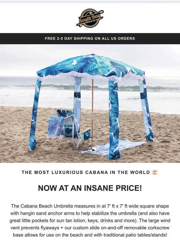 Stay Cool this Summer with Unbeatable Cabana Umbrella Deals!