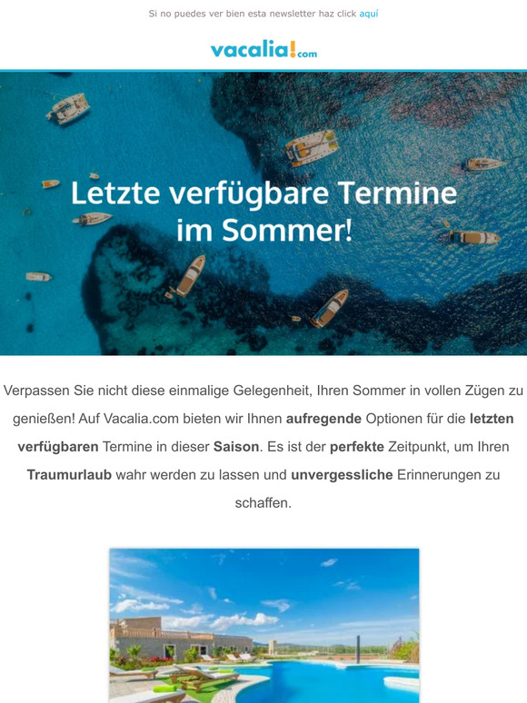Lassen Sie sich diese einmalige Gelegenheit nicht entgehen, Ihren Sommer in vollen Zügen zu genießen!