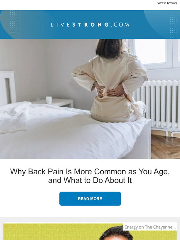 Livestrong: Why Back Pain Is More Common as You Age, How to Get Rid of ...