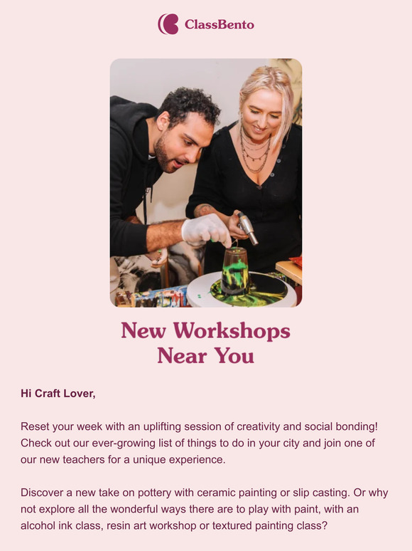 New Workshops in Your City 🏙️