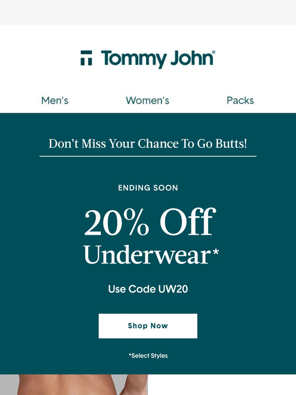 National Underwear Day 🤝20% Off Tommy John