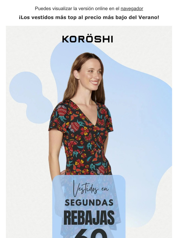 Segundas Rebajas en vestidos a más del 60%