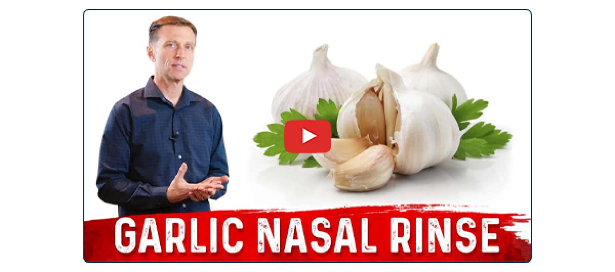 Dr Berg Learn How to Do a Garlic Nasal Rinse with Dr. Berg! 👃🧄 Milled