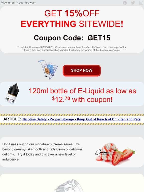 Ecb Vape Ecwid Coupon Code 2022 (Exclusive 17% Discount Australia Ecblend Promo  Code August 2025