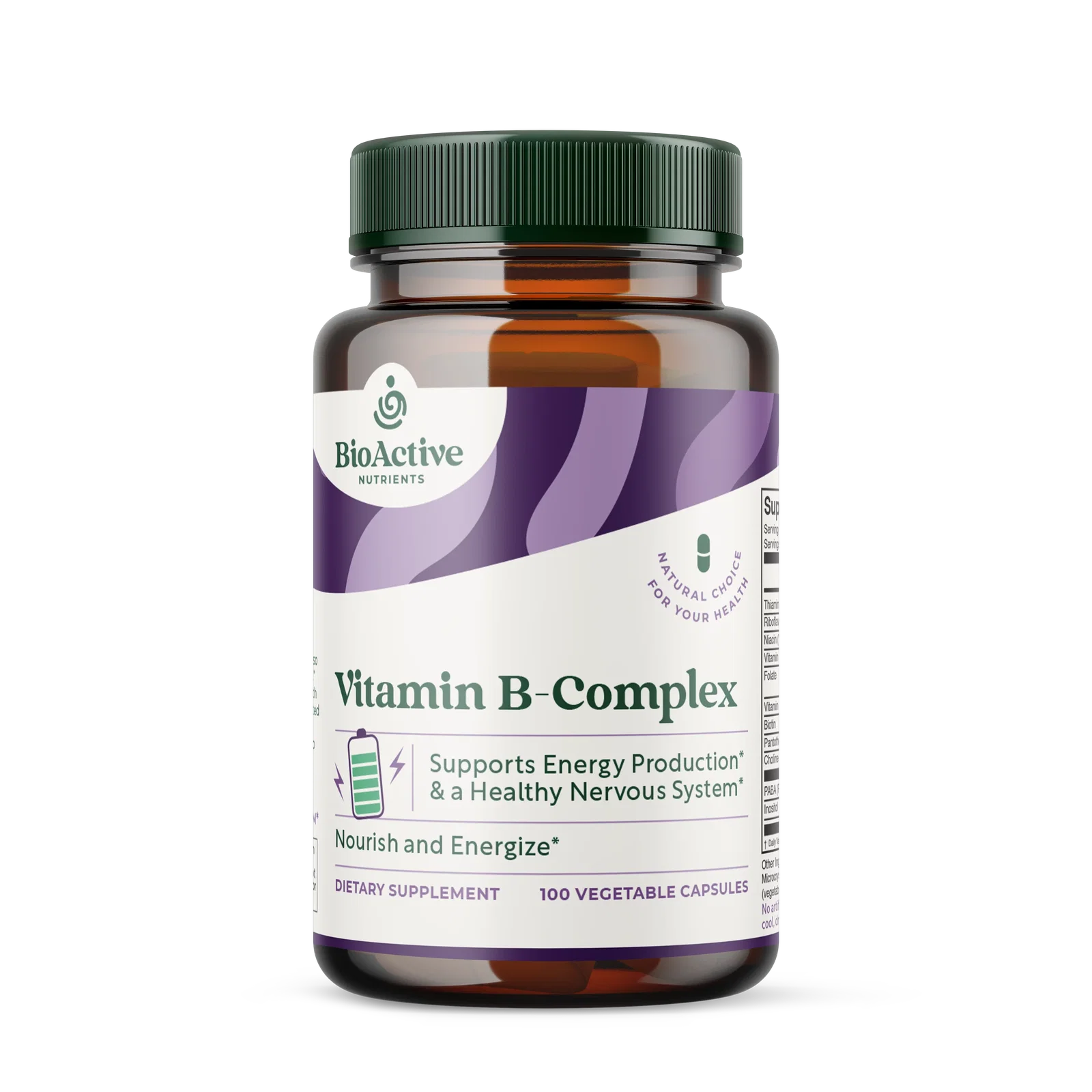 Image of Vitamin B Complex 100 Caps by BioActive Nutrients