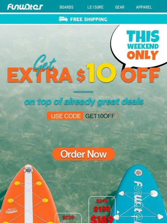 Get EXTRA $10 OFF on Top of Already Great Deals