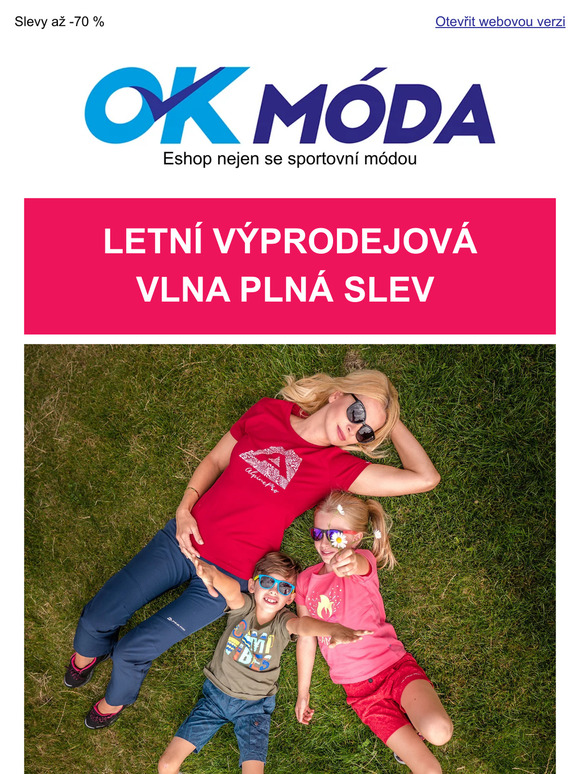Letní vlna výprodejů 👀 Navíc akční slevy až -30 %