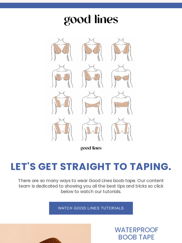 Good Lines Boob Tape Tips 💙