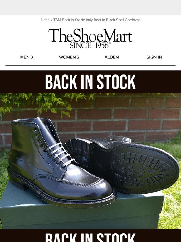 A much-anticipated Indy Boot is back in stock!