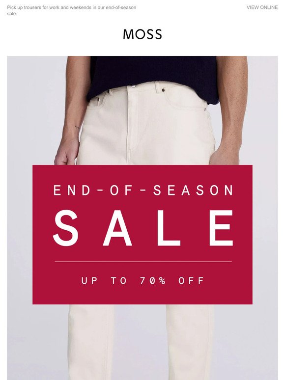 Bottoms up to 70% off
