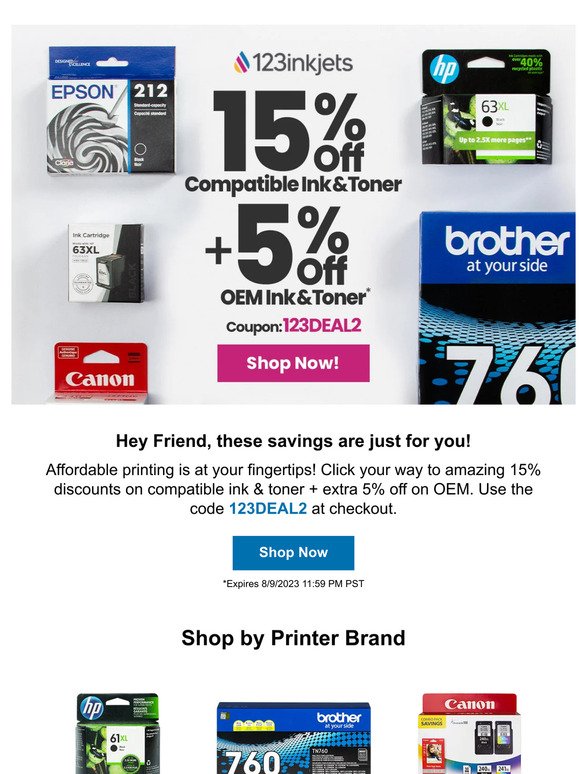 Hot Off the Press: Ink & Toner Sale Starts Today!