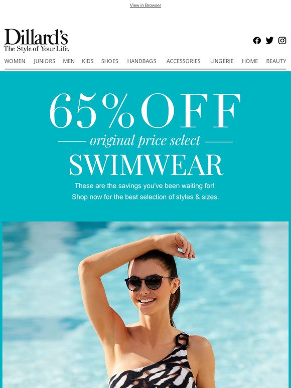 Happening Now: 65% Off Select Swimwear
