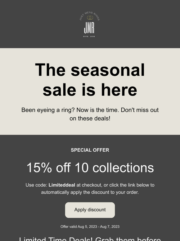48 hour Ring Deals for YOU!