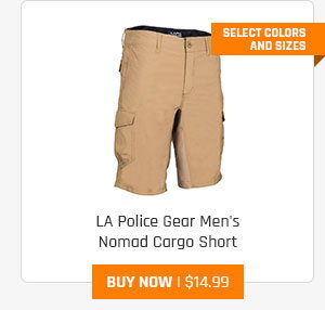 LA Police Gear Men's Nomad Cargo Short - Limited Sizes