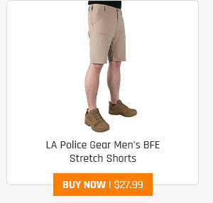 LA Police Gear Men's BFE Stretch Shorts