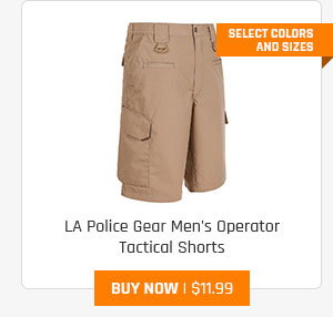 LA Police Gear Men's Operator Tactical Shorts - Limited Sizes