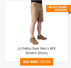 LA Police Gear Men's BFE Stretch Shorts - Limited Sizes