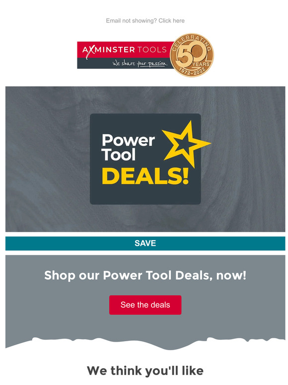 Axminster Tools Power Tool Deals Milled