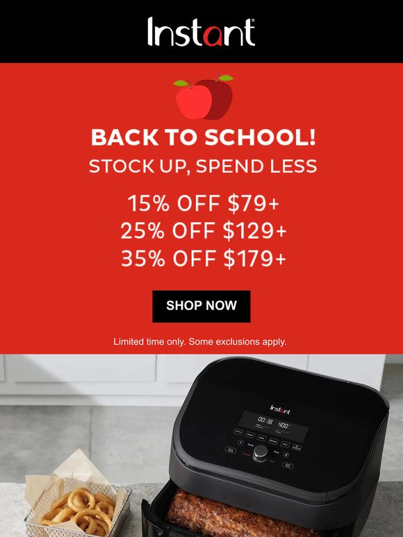 Your homework for today? 💰Back to School Savings 💰