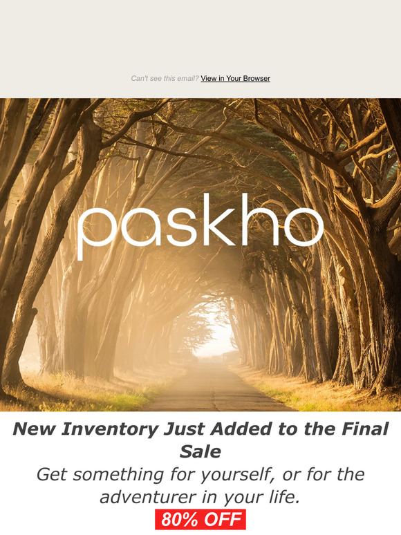 Your Last Weekend to Get Paskho