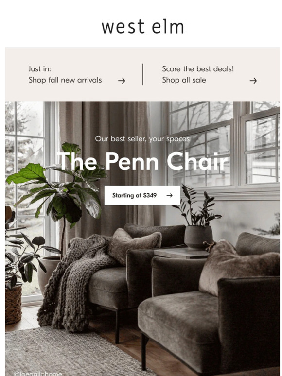 West elm discount penn chair review