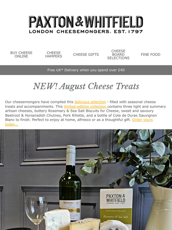 Brand New August Cheese Treats!
